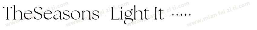 TheSeasons- Light It字体转换